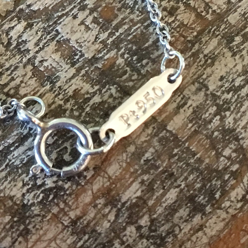 Authentic Tiffany & Co. Open Circle Diamond Platinum Pendant - Picture 11 of 16